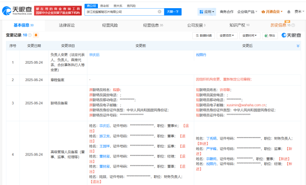 股票杠杆第三方平台 宗馥莉再出任娃哈哈旗下两家公司董事