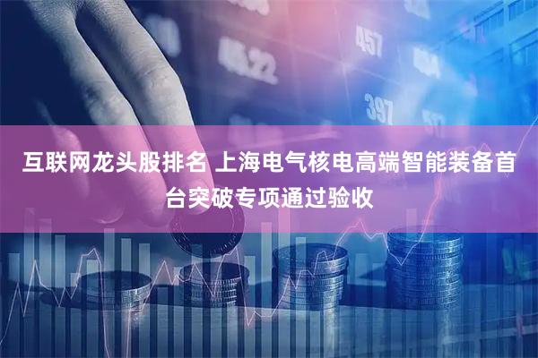 互联网龙头股排名 上海电气核电高端智能装备首台突破专项通过验收